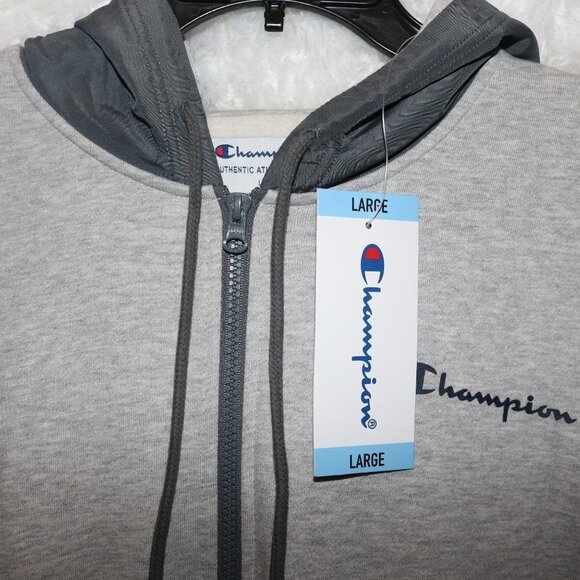 Champion men's jacket with hood and new with tags size large - Picture 4 of 6